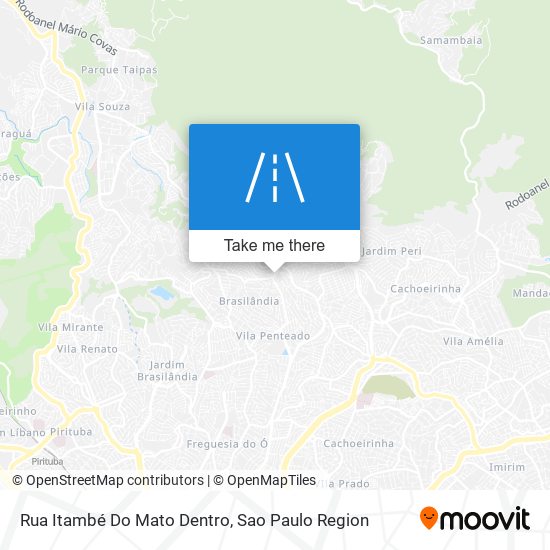 Rua Itambé Do Mato Dentro map