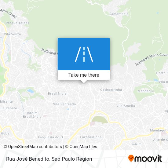 Rua José Benedito map