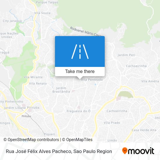 Rua José Félix Alves Pacheco map