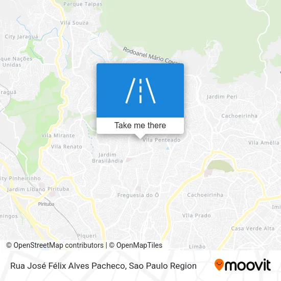 Rua José Félix Alves Pacheco map