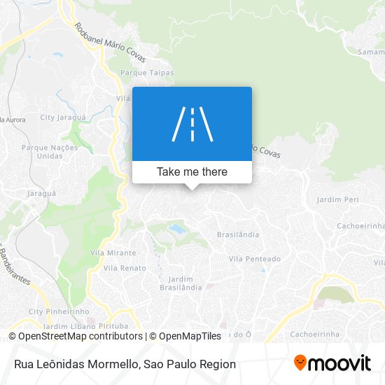 Mapa Rua Leônidas Mormello