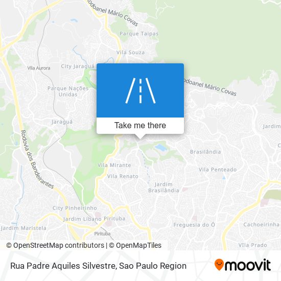 Mapa Rua Padre Aquiles Silvestre