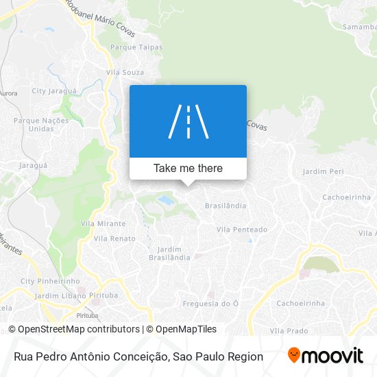 Mapa Rua Pedro Antônio Conceição