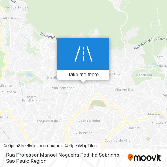 Rua Professor Manoel Nogueira Padilha Sobrinho map