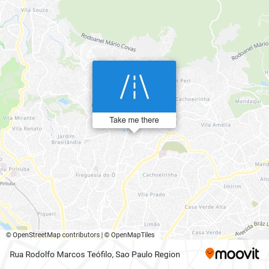Mapa Rua Rodolfo Marcos Teófilo