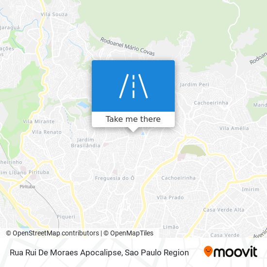 Mapa Rua Rui De Moraes Apocalipse