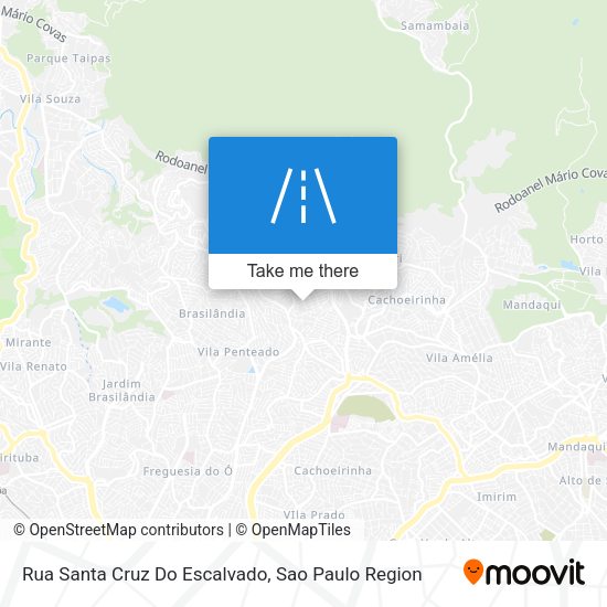 Rua Santa Cruz Do Escalvado map