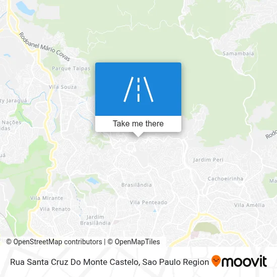 Rua Santa Cruz Do Monte Castelo map