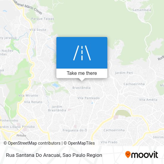 Rua Santana Do Aracuai map