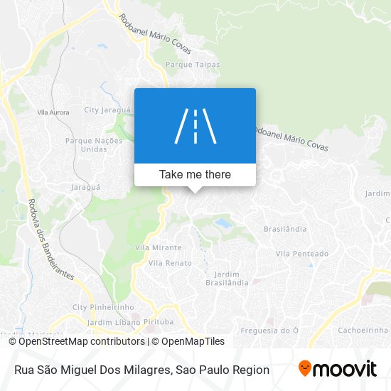 Rua São Miguel Dos Milagres map