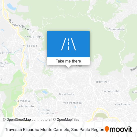Travessa Escadão Monte Carmelo map
