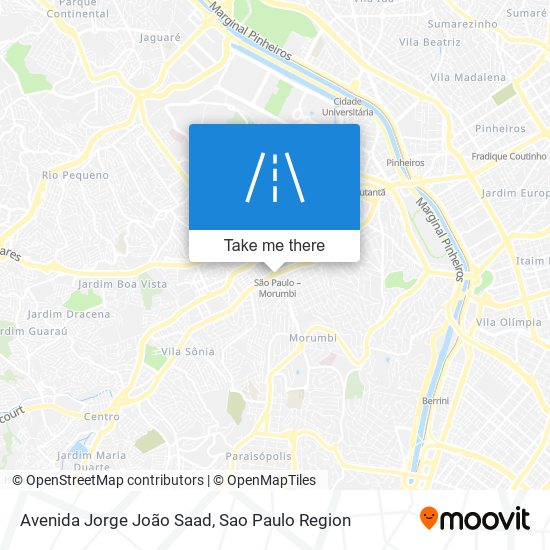 Mapa Avenida Jorge João Saad