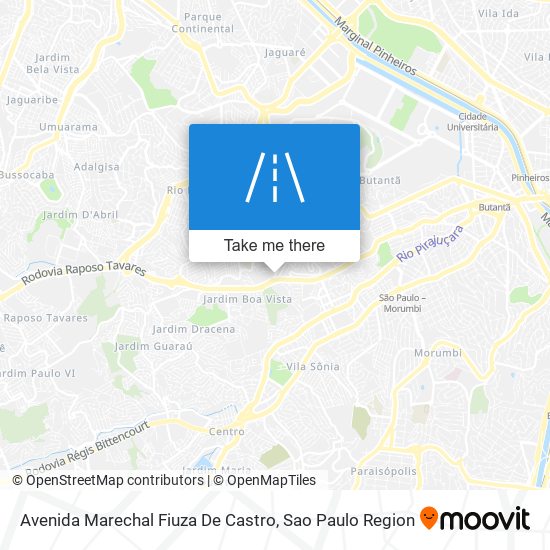 Mapa Avenida Marechal Fiuza De Castro