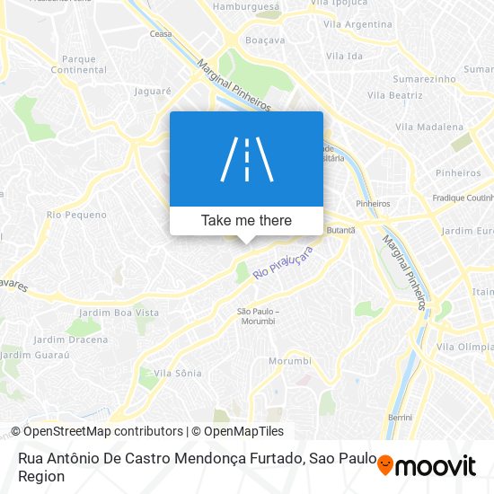 Rua Antônio De Castro Mendonça Furtado map