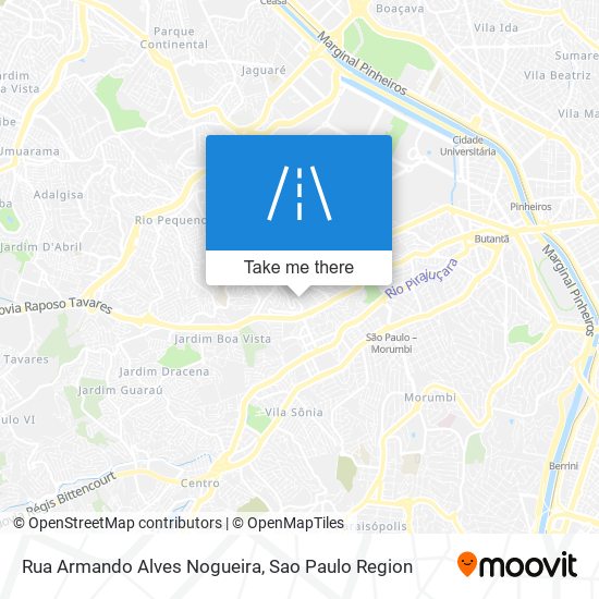 Mapa Rua Armando Alves Nogueira