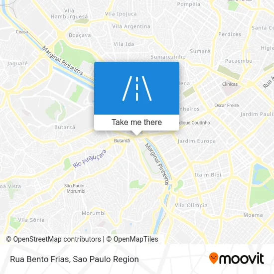 Rua Bento Frias map