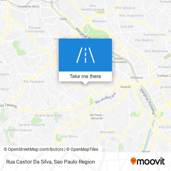 Mapa Rua Castor Da Silva