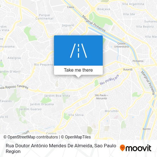 Rua Doutor Antônio Mendes De Almeida map