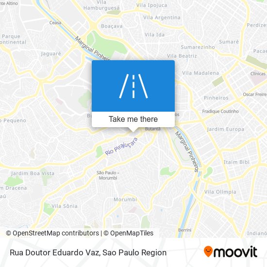 Rua Doutor Eduardo Vaz map