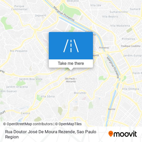 Mapa Rua Doutor José De Moura Rezende