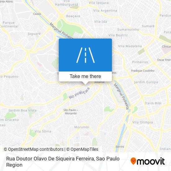 Rua Doutor Olavo De Siqueira Ferreira map