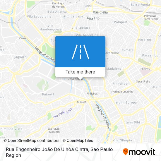 Rua Engenheiro João De Ulhôa Cintra map
