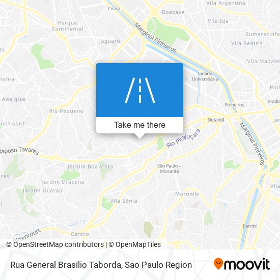 Rua General Brasílio Taborda map