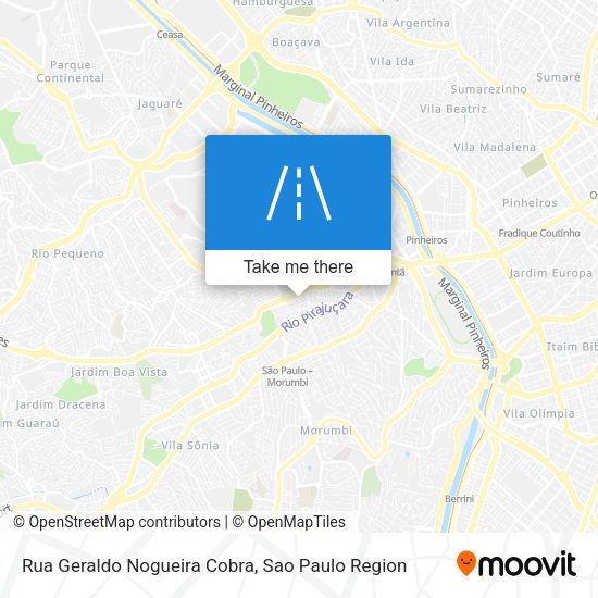 Rua Geraldo Nogueira Cobra map