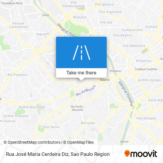 Mapa Rua José Maria Cerdeira Diz