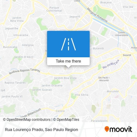 Rua Lourenço Prado map