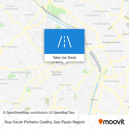 Rua Oscar Pinheiro Coelho map