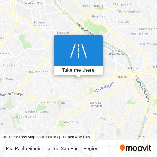 Rua Paulo Ribeiro Da Luz map