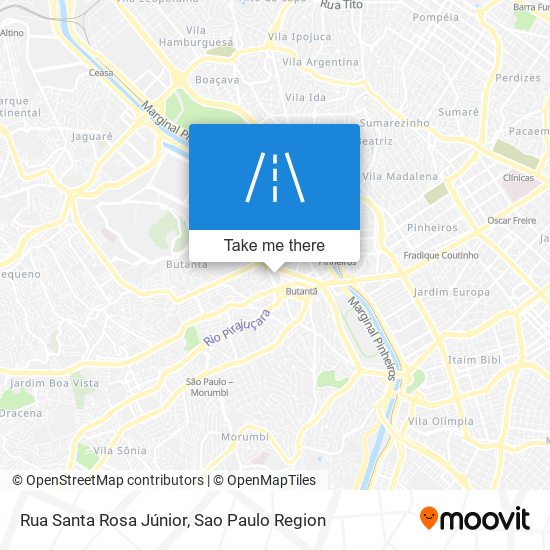 Rua Santa Rosa Júnior map