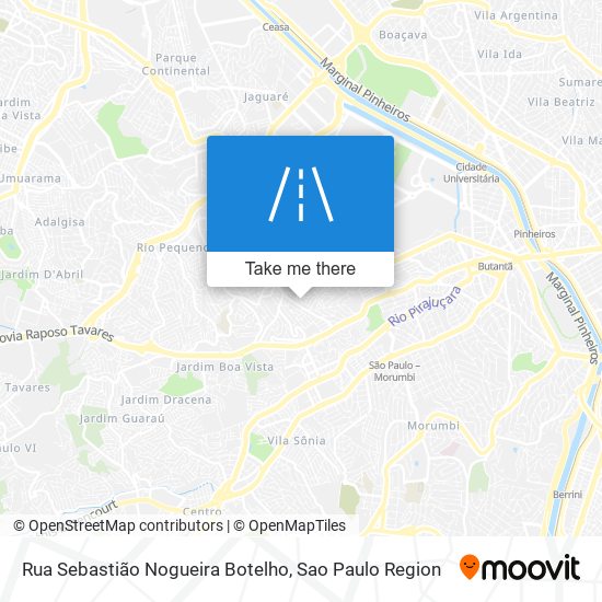 Rua Sebastião Nogueira Botelho map