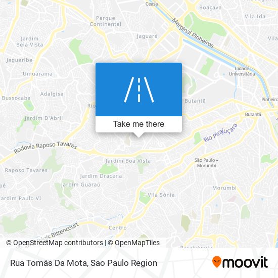 Mapa Rua Tomás Da Mota