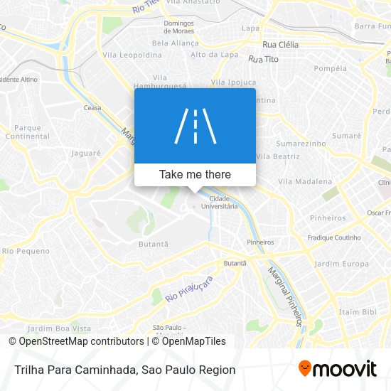 Trilha Para Caminhada map