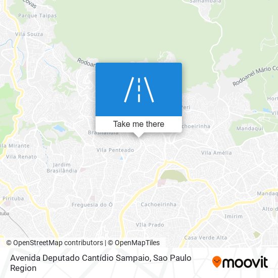 Mapa Avenida Deputado Cantídio Sampaio