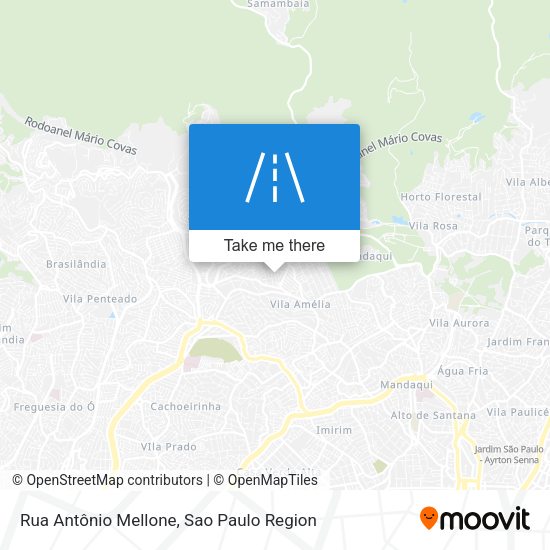 Rua Antônio Mellone map