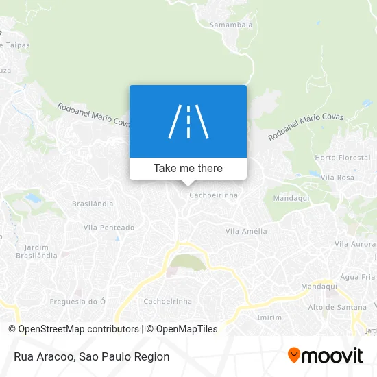 Rua Aracoo map