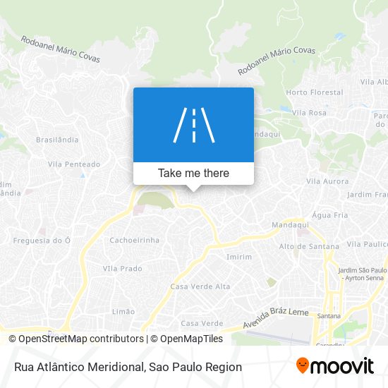 Rua Atlântico Meridional map