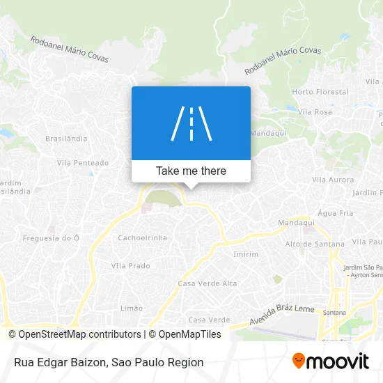 Rua Edgar Baizon map
