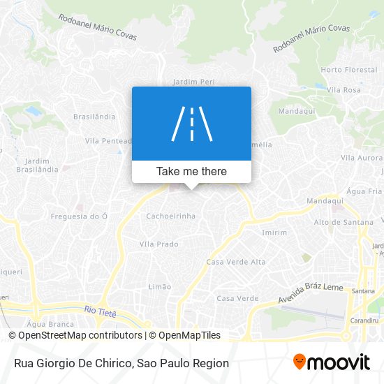 Mapa Rua Giorgio De Chirico