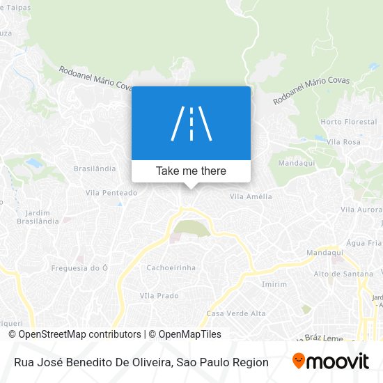 Rua José Benedito De Oliveira map