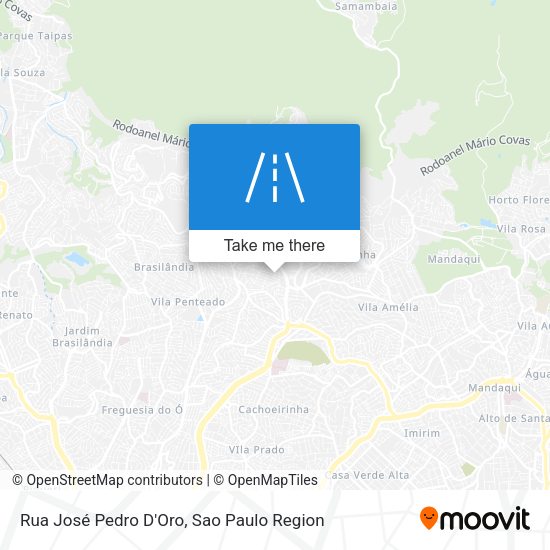 Rua José Pedro D'Oro map