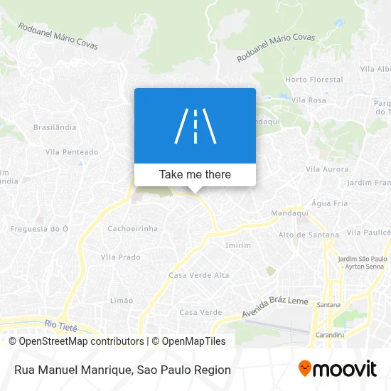 Rua Manuel Manrique map