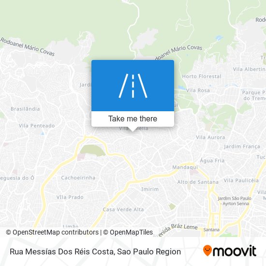 Mapa Rua Messías Dos Réis Costa