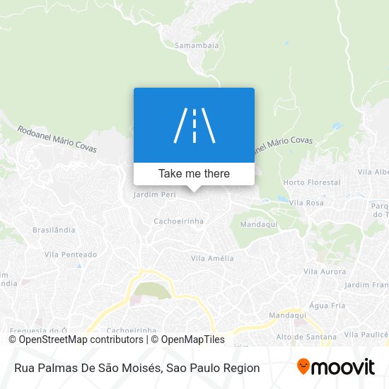 Rua Palmas De São Moisés map