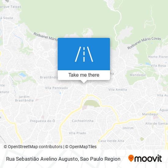 Mapa Rua Sebastião Avelino Augusto