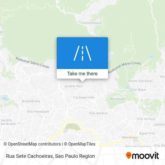 Rua Sete Cachoeiras map
