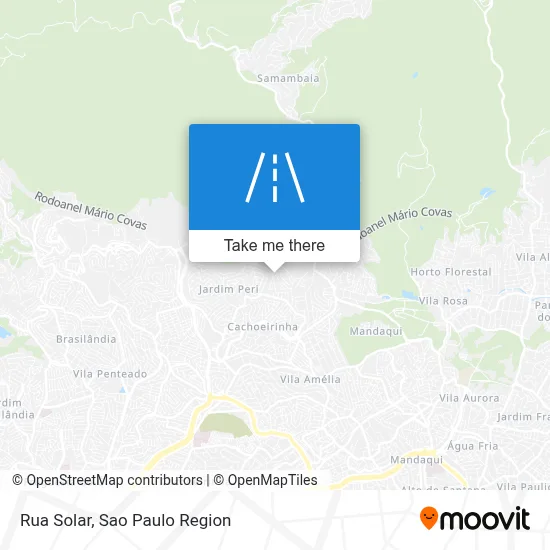 Rua Solar map
